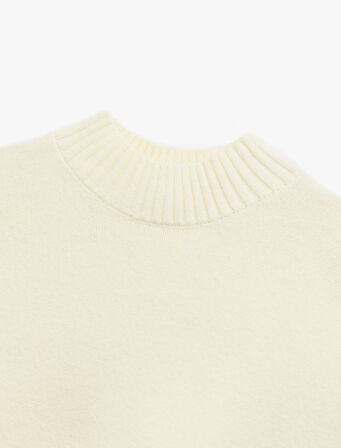 Dik Yaka Uzun Kollu Triko Tunik