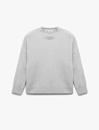 Uzun Kollu Bisiklet Yaka Basic Triko Kazak