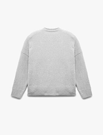 Uzun Kollu Bisiklet Yaka Basic Triko Kazak