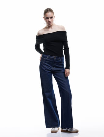 Madonna Yaka Uzun Kollu Slim Fit Triko Kazak