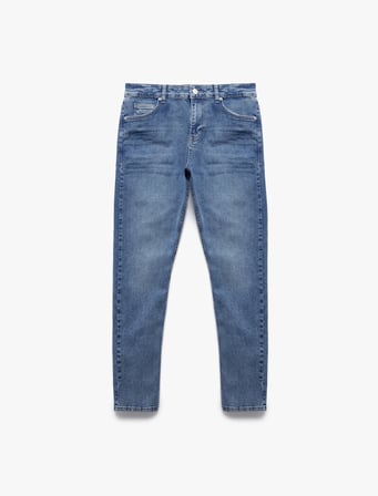 Pamuklu Normal Bel Slim Fit Jean Pantolon - Brad Jeans