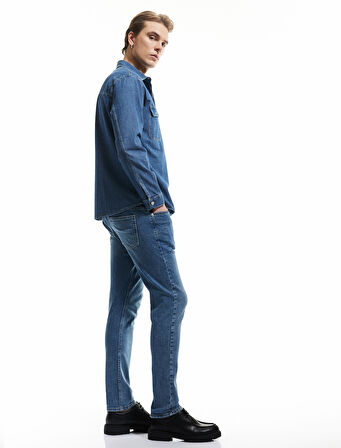 Pamuklu Normal Bel Slim Fit Jean Pantolon - Brad Jeans
