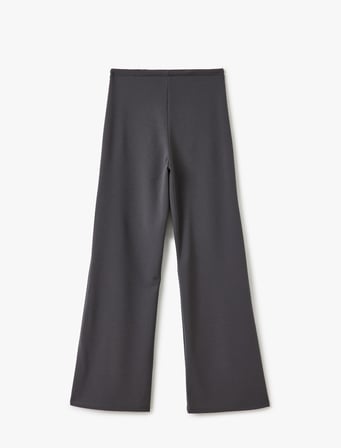 Beli Bağcıklı Rahat Kesim Düz Paça Pantolon