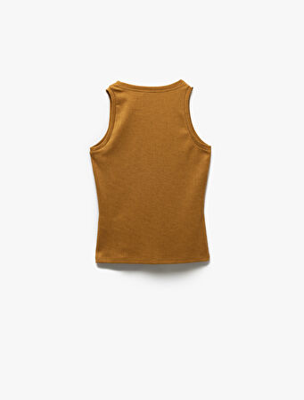 Kolsuz Bisiklet Yaka Slim Fit Basic Atlet