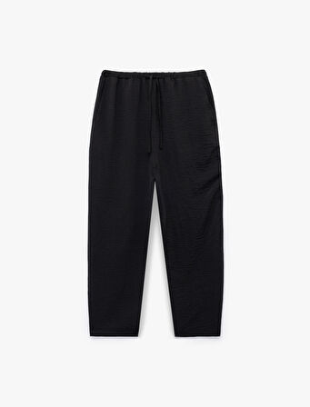 Aerobin Kumaş Beli Bağcıklı Cepli Havuç Pantolon