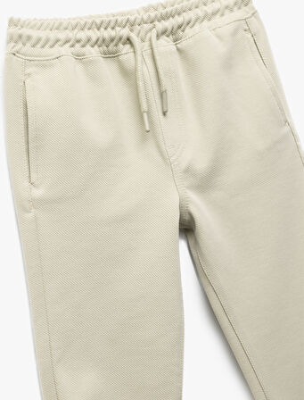 Beli Lastikli Cep Detaylı Basic Jogger Eşofman Altı