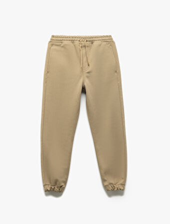 Cep Detaylı Beli Bağlamalı Basic Jogger Eşofman Altı 