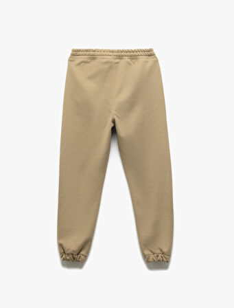 Cep Detaylı Beli Bağlamalı Basic Jogger Eşofman Altı 