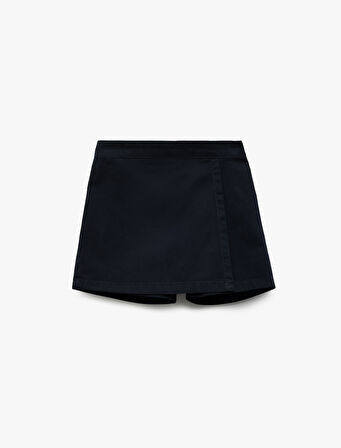 Pamuklu Gabardin Şort Etek