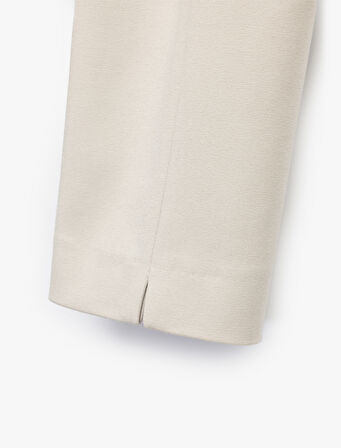 Yüksek Bel Slim Fit Cigarette Pantolon