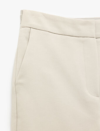 Yüksek Bel Slim Fit Cigarette Pantolon