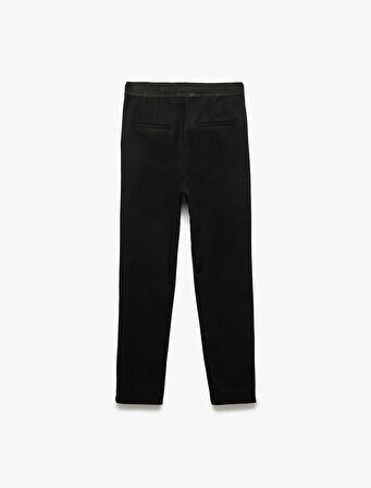 Yüksek Bel Slim Fit Cigarette Pantolon