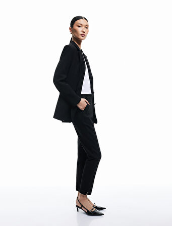 Yüksek Bel Slim Fit Cigarette Pantolon