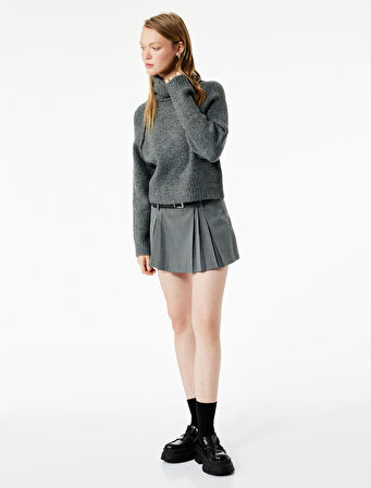 Balıkçı Yaka Uzun Kollu Triko Kazak