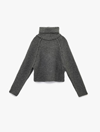 Balıkçı Yaka Uzun Kollu Triko Kazak