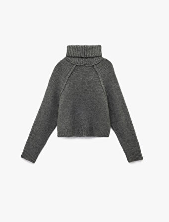 Balıkçı Yaka Uzun Kollu Triko Kazak