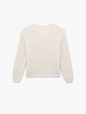 Buklet V Yaka Uzun Kollu Kazak