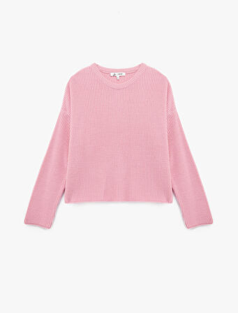 Uzun Kollu Bisiklet Yaka Basic Triko Kazak