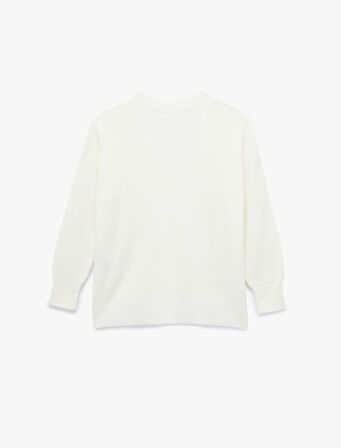 Uzun Kollu V Yaka Triko Kazak