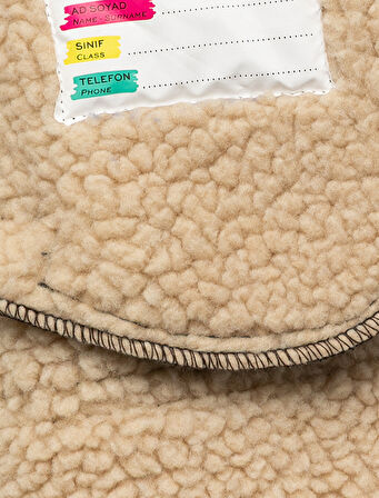 İçi Peluş Astarlı Fermuarlı Uzun Kollu Biker Suni Deri Ceket