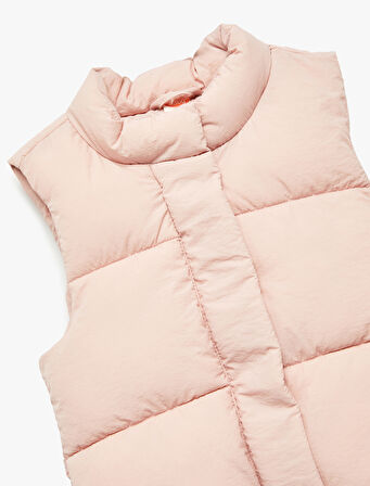 Dik Yaka Kolsuz Çıtçıt Kapamalı Şişme Yelek