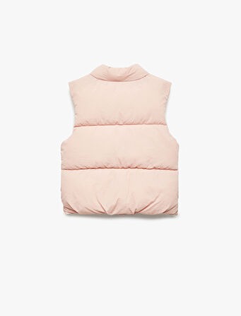 Dik Yaka Kolsuz Çıtçıt Kapamalı Şişme Yelek