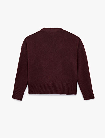 Uzun Kollu V Yaka Triko Kazak