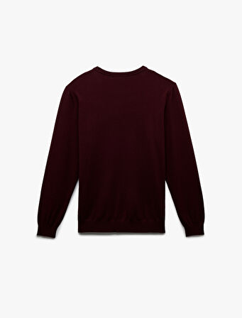 Uzun Kollu Bisiklet Yaka Basic Triko Kazak