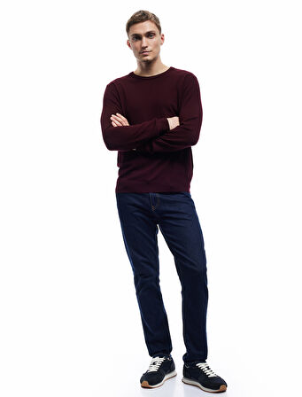 Uzun Kollu Bisiklet Yaka Basic Triko Kazak