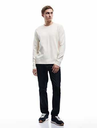 Uzun Kollu Bisiklet Yaka Basic Triko Kazak