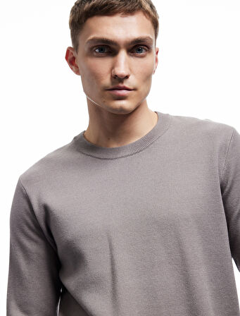 Uzun Kollu Bisiklet Yaka Basic Triko Kazak