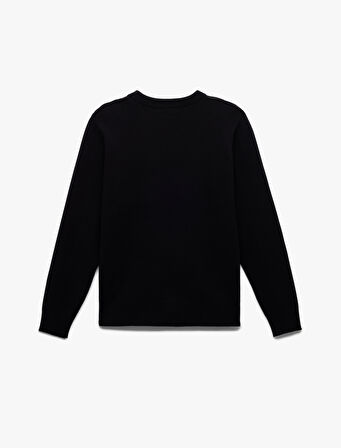 Uzun Kollu Bisiklet Yaka Basic Triko Kazak