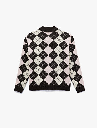 Uzun Kollu Polo Yaka Triko Kazak