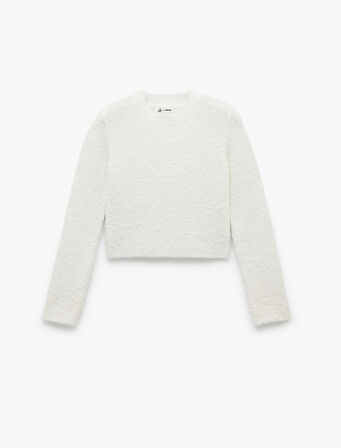 Uzun Kollu Bisiklet Yaka Buklet Triko Kazak