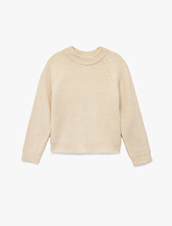 Uzun Kollu Bisiklet Yaka Basic Triko Kazak