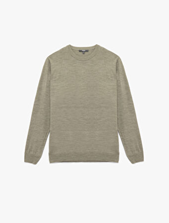 Uzun Kollu Bisiklet Yaka Basic Triko Kazak