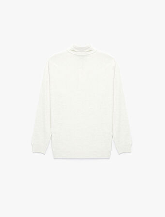 Uzun Kollu Basic Balıkçı Yaka Triko Kazak