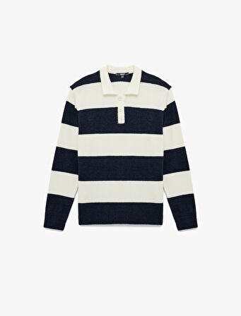 Regular Fit Uzun Kollu Polo Yaka Triko Kazak