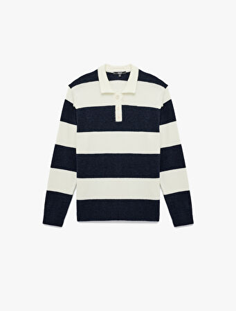 Regular Fit Uzun Kollu Polo Yaka Triko Kazak