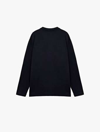 Uzun Kollu Basic Viskon Yarım Fermuarlı Triko Kazak