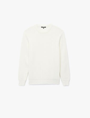 Uzun Kollu Dokulu Bisiklet Yaka Triko Kazak