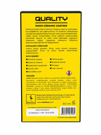 STORKCAR Quality Nano Ceramic Coating 10H 50ML 