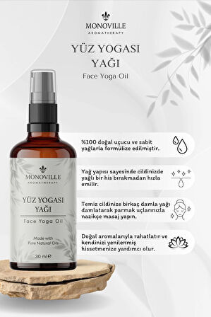 Yüz Yogası Yağı 30 ml Cam Şişede %100 Saf ve Doğal (Face Yoga Oil)
