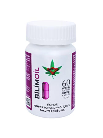 Yüksek enerjili oksijen ile kenevir tohum yağı ve zeytinyağı içeren takviye edici gıda 60 kapsül