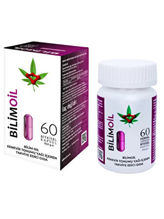 Yüksek enerjili oksijen ile kenevir tohum yağı ve zeytinyağı içeren takviye edici gıda 60 kapsül