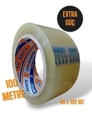 Koli Bandı 45mm X 100 Metre Şeffaf Extra Güçlü Koli Bantı