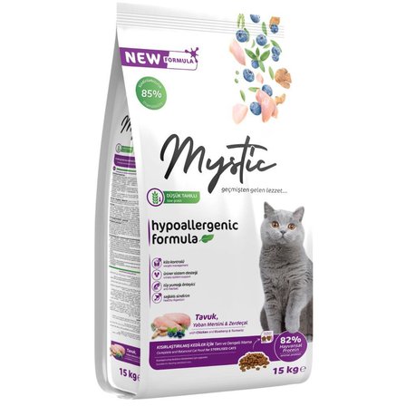 Mystic Tavuklu Kısırlaştırılmış Kedi Maması 15 kg