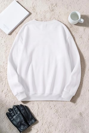 Unisexr Rome Itlia Baskılı Bisiklet Yaka Sweatshirt