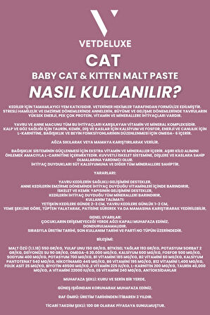 Babycat Kitten MaltePaste Tüy Yumağı Önleyici Yavru Hamile ve Emziren Kedi Malt Macunu 100 Gr