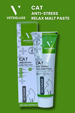 Anti Stress Relax Malte Paste Sakinleştirici Tüy Yumağı Önleyici Yetişkin Kedi Malt Macunu 100 Gr